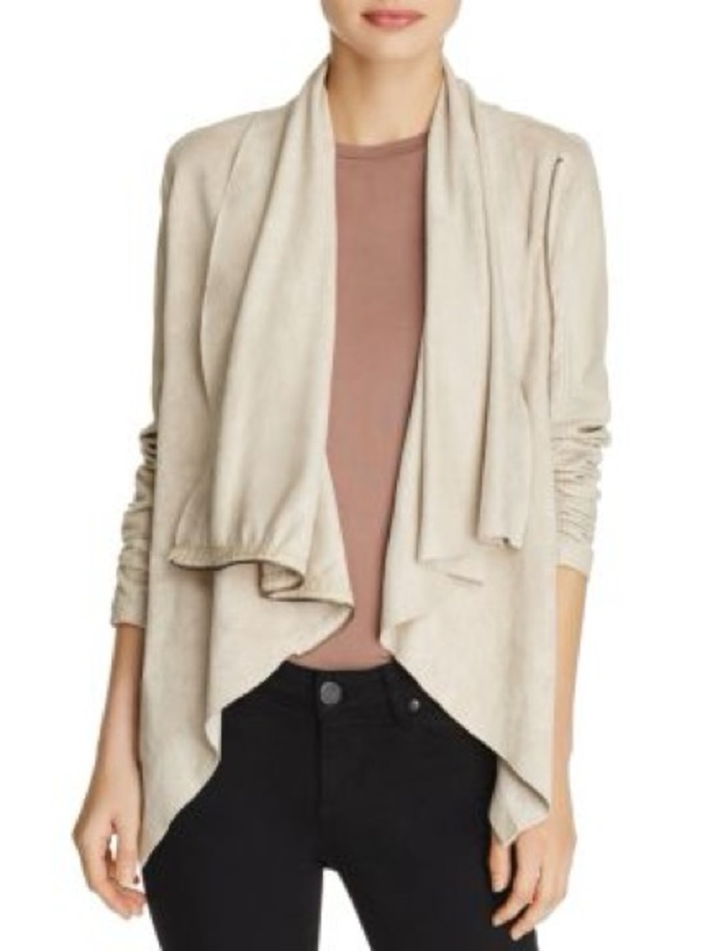 Blank NYC Beige Draped Open Front Jacket ❤️❤️
